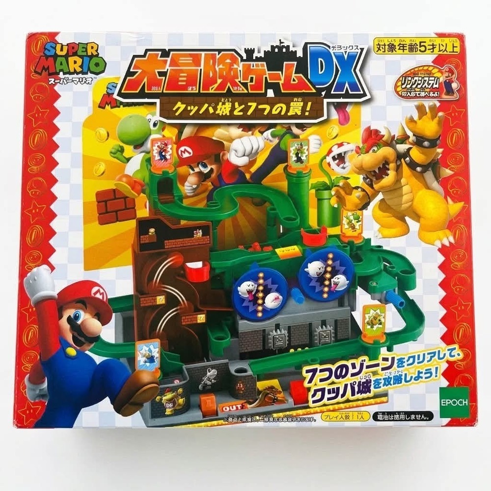 Epoch Super Mario Great Adventure Game DX Bowser Castle 7 Traps Japanese Import